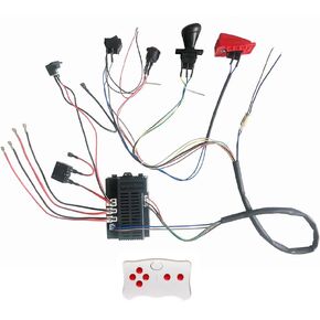 12 Volt Power Wheel DIY Modified Wires,High Power Self-Made Children Electric Car Wires Harness and Power Wheel Remote Kit Weelye 2.4G Remote Controller Kit Power Wheel Replacement Accessories