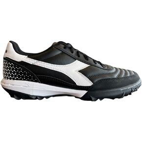 Diadora Calcetto LT Turf Soccer Shoes - Full Grain Leather, Enhanced Cushioning, Anti-Wear Rubber, Synthetic Turf, Optimal Traction and Stability