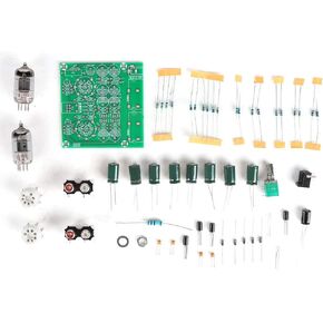 Pre Amp Kit, 6JL Electronic Amplifier Tube Valve Vacuum Electron Preamp Board Diy Buffer Effector Preamplifier Headphone Treble Midrange Bass Tone Control Musical Fidelity Module Audio 6AK5 5654 6AU6