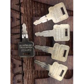 Keys fit Caterpillar Heavy Equipment Ignition 5P8500 Excavator Skidder Dozer, (3)