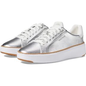 حذاء رياضي نسائي من Cole Haan Grandpro TopSpin باللون الفضي تالكا/أبيض بصري 10 B - مقاس متوسط in Kuwait