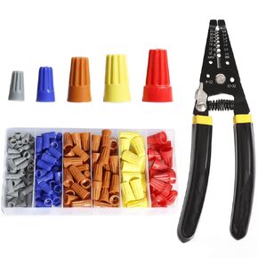Wire Connectors Insulating Insert Twist Electrical Spring Portable Caps Quick Connection Colorful Caps Electrical Splice Butt Splice Connector Kit Butt