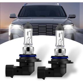 gunhunt 2 PCS Car Halogen Bulbs, 12V 55W Fog Light Bulbs, High Brightness Low Beam Light Replacements, Universal Automobile Accessories, for Most Cars, SUVs and Vans (White #9006)