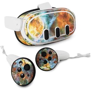 MightySkins Skin Compatible with Meta Quest 3 - Space Cloud | Protective, Durable, and Unique Vinyl Decal wrap Cover | Easy to Apply, Remove, and Change Styles