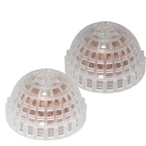 2pcs Plastic Aquarium Shrimp Fish Tank Media Moss Ball Holder Fish Tank Accessories Home Decoration 5x3cm, Transparent