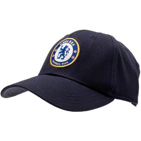 Chelsea FC Crest Baseball Cap - Navy Blue - Adjustable Back - Adult Baseball Cap - Features Team Crest in Full Color - Crest Baseball Cap - Great for any Chelsea FC Soccer Fan