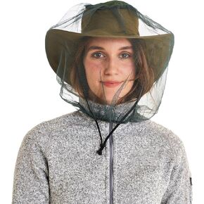 Coghlan's Mosquito Head Net: Ultra-Fine Mesh Netting Protection for Face and Neck Against Bugs Gnats Flies Insects, for Outdoor Camping, Hiking & Fishing