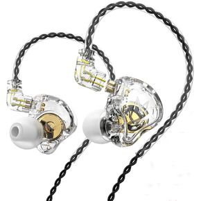 TRN MT1 in-Ear Earphone HiFi in-Ear Earphone Earbud with New 10mm Composite Magnetic Dynamic Driver in Ear Monitor Earbuds with Detachable C Pin 0.75MM Cable9(Type-c,Green) …
