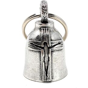 Bravo Bells Jesus Cross Bell - Biker Bell Accessory or Key Chain for Good Luck on The Road