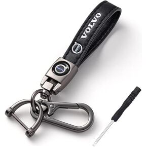 Genuine Leather Car Keychain Keyring Accessories Compatible with Volvo Keychain Series Car Keychains Family Present for Man and Woman in Kuwait