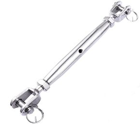 316 Stainless Steel Jaw and Jaw Closed Body Turnbuckle, 14mm Thread Diameter, Durable, Weather Resistant, Heavy Duty Clasp, Closed Body Lock QQ Claws Marine Class - (1PCS)