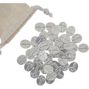DANFORTH – Vilmain Pocket Angel Tokens/Coins, Pewter, Made in The USA, Gift Bag (Pack of 50)