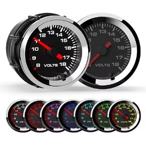 2'' 52mm Silver Shell Water Temperature Gauge with Sensor Car Meter 12v Universal (Water Temp C)