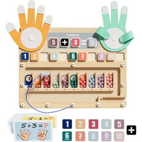 TOP BRIGHT Learning Toys for 2-4 Years - Magnetic Color and Number Maze, Math Manipulatives Homeschool Supplies for Kid, Montessori Toy for 3 4 5 Year Old Boys Girls Preschool Kindergarten