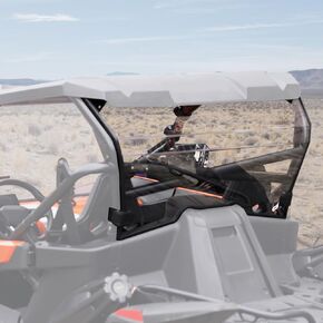 A & UTV PRO Rear Windshield for 2022-2024 CFMOTO ZForce 950 H.O / 950 H.O. E.X. / 2020-2022 ZForce 950 Sport, 2-Piece Combination Hard Coated Polycarbonate Back Window Windscreen Accessories