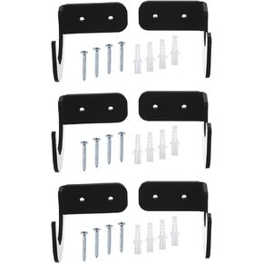 PATIKIL 2.4x3x2 Light Saber Stand Wall Mount, 2 Pairs Acrylic Light Sword Display Holder Wall Bracket Baseball Bats Rack for Home Light Saber Sword, Black