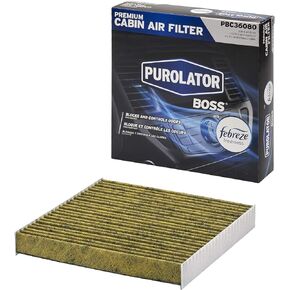 Purolator PBC36080 PurolatorBOSS Premium Cabin Air Filter with Febreze Freshness fits Select Honda and Acura