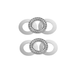 AXK2035 2AS Thrust Needle Roller Bearings with Washers 10pcs, 20 Bore 35 OD 2mm Width, GCr15 Hardness