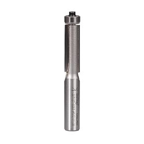 Carbide-Tipped Double Flute Flush Trim Bit,1/2" Cutting Dia,1-1/2" Cutting Length,1/2" Shank