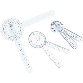 EMI Goniometer 3 Piece Set 12", 8", 6" Plus Convenient Carrying case EGM-429 - The Original 3 Piece Goniometer Set. Quality You can Feel.