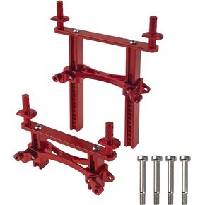 Metal Front & Rear Body Mounts Shell Post Fixing Bracket Compatible with Traxxas TRX4 Defender 8215 1/10 RC Crawler Car Upgrade Part