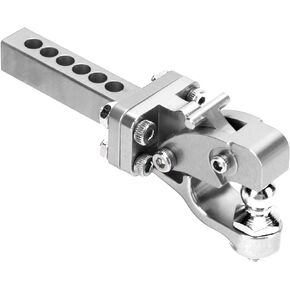 VGEBY Metal Hitch Trailer Hook, Aluminum Alloy RC Car Trailer Hook High Strength Wear Resistant RC Truck Trailer Hook Suitable for 1/10 RC Car(Silver) Rc Hitch