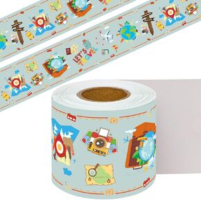 Travel The Map Bulletin Board Border Explore World Straight Border Trim for Back to School Classroom Decoration 52ft One Roll