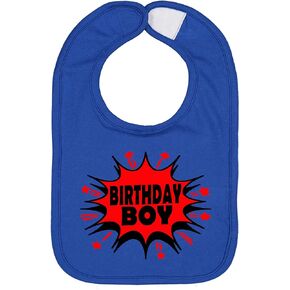 Aiden's Corner Handmade Cute Baby Boy Super Hero First Birthday Smash Cake Bib - 1st Birthday Bibs