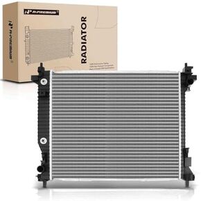 A-Premium Engine Coolant Radiator Assembly with Transmission Oil Cooler Compatible with Cadillac SRX 2010-2016 & Saab 9-4X 94X 2011, 3.0L 3.6L, Automatic Transmission, Replace# 23428314