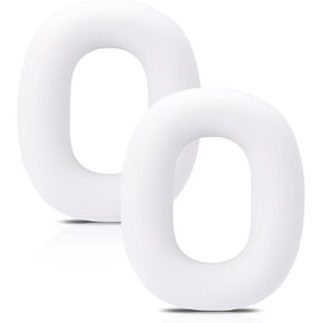 واقي وسائد الأذن من السيليكون، متوافق مع وسادة الأذن AirPods Max (أبيض)