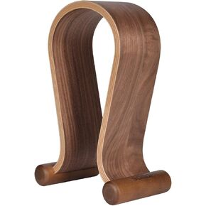 SAMDI Wood Headphone Stand, Headphone Holder Wood Headset Stand Compatible for Sony, Bose, Shure, Jabra, JBL, AKG Gaming Headphones Display et. (Walnut) in Kuwait