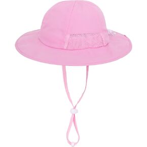 Simplicity Toddler's Adjustable UPF 50+ Sun Protection Wide Brim Travel Hat