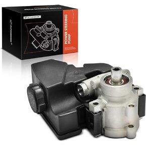 A-Premium Power Steering Pump, with Reservoir, Compatible with Cadillac DeVille 1994-1999, Eldorado 1994-2002, Seville 1994-1997 & Oldsmobile Aurora 1995-1999, 4.0L 4.6L, Replace # 26039900, 26043854