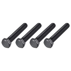 METALLIXITY Hex Head Bolts (5/16-18 x 5") 8Pcs, 304 Stainless Steel 18-8, Fully Threaded, External Hex Drive, Hex Head Screw Bolt, Black Oxide