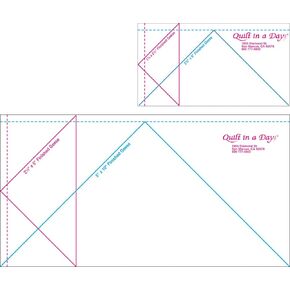 Quilt in a Day Jumbo Flying Geese Quilting Ruler 2 ruler set