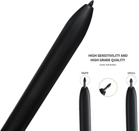 لجهاز Galaxy Tab S9 S9 Plus S9 Ultra S Pen (مع بلوتوث) بديل لـ Tab S8، S8+ Plus، S8 Ultra I Samsung Galaxy Tab S7 S7PlusAll إصدارات قلم ستايلس + 5 نصائح/أطراف (أسود) in Kuwait