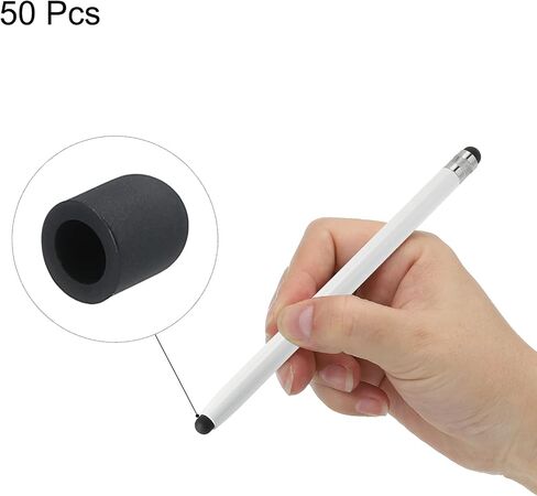 MECCANIXITY 50pcs 5mm Stylus Pen Fine Tips Conductive Rubber Capacitive Touch Screen Pens Tip Soft Universal Replacement in Saudi Arabia