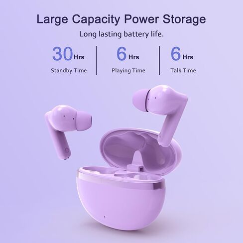 Wireless Earbuds, True Wireless Bluetooth 5.3 Earbuds with Charging Case, Stereo Bluetooth Headphones with Microphone for iPhone Android Smart Cellphones (Black) in Kuwait