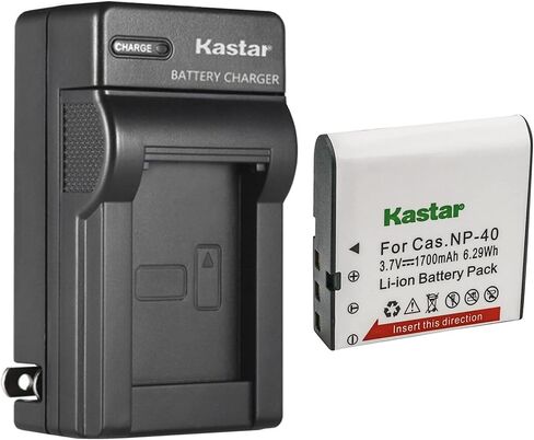 Kastar 4-Pack NP-40 Battery and AC Wall Charger Replacement for Minolta MND50 48 MP / 4K Ultra HD, Minolta MN40WP 48MP Dual Screen Waterproof Camera, Minolta MN53Z 16MP 53X Optical Zoom Bridge Camera in Saudi Arabia