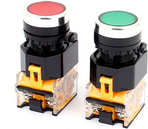 uxcell 1 Pair LA38/203 AC 400V 10A Momentary 1N0 1NC Push Button Switch in Saudi Arabia