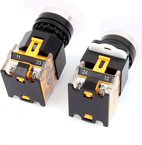 uxcell 1 Pair LA38/203 AC 400V 10A Momentary 1N0 1NC Push Button Switch in Saudi Arabia