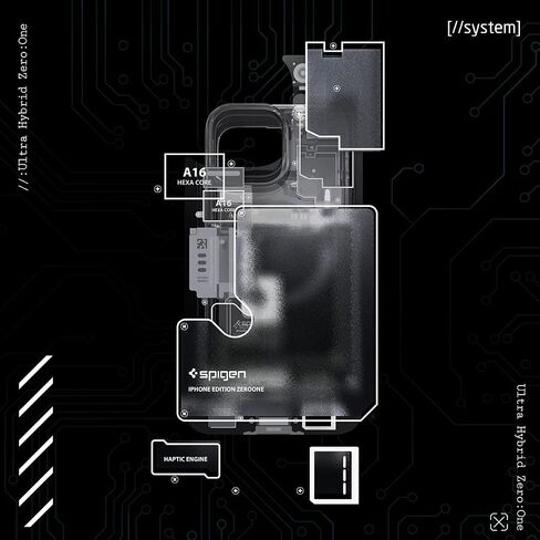 Spigen Ultra Hybrid (MagFit) Designed for iPhone 14 Pro Max Case (2022) - Zero One in Saudi Arabia
