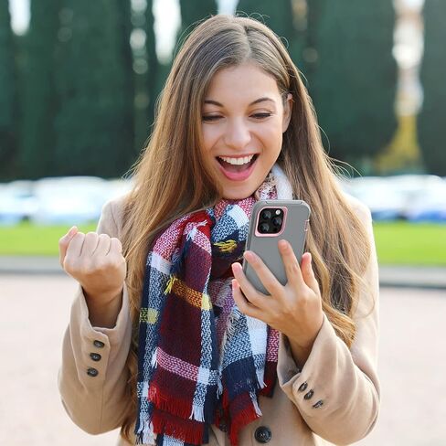 حافظة Sansunto لهاتف iPhone 14 Pro Max، حماية كاملة للجسم شديدة التحمل ومضادة للصدمات من الدرجة العسكرية 3 في 1 من مطاط السيليكون مع غطاء هاتف متين من البولي كربونات الصلب لهاتف 14ProMax 6.7 بوصة (رمادي وردي) in Kuwait