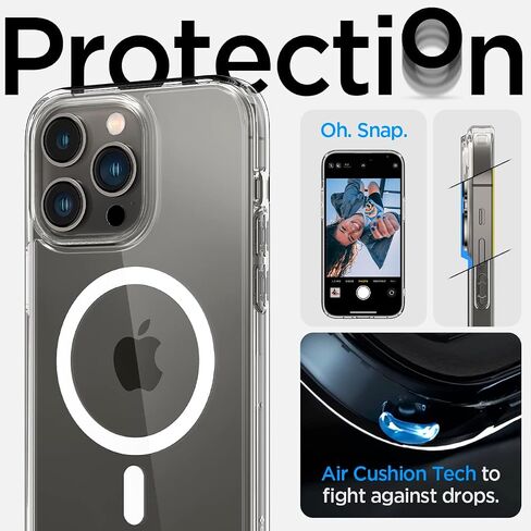 حافظة Spigen Ultra Hybrid (MagFit) مصممة لهاتف iPhone 14 Pro Max (2022) - Zero One in Saudi Arabia