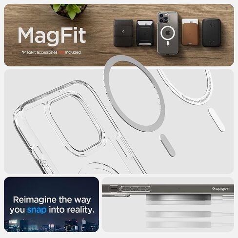 حافظة Spigen Ultra Hybrid (MagFit) مصممة لهاتف iPhone 14 Pro Max (2022) - Zero One in Saudi Arabia