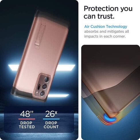 Spigen Tough Armor [Extreme Protection Tech] Designed for Samsung Galaxy Note 20 Ultra 5G Case (2020) - Black in Saudi Arabia