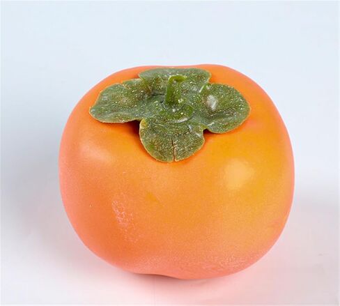 4PCS Artificial Persimmon Fruit Fake Simulation Realistic Fruit for Decoration Display Props Mixed in Saudi Arabia
