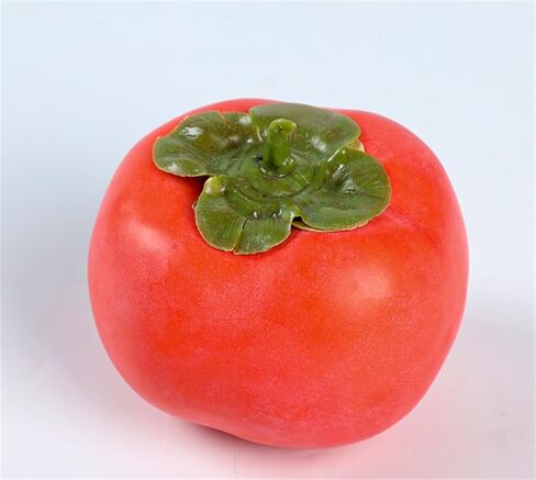 4PCS Artificial Persimmon Fruit Fake Simulation Realistic Fruit for Decoration Display Props Mixed in Saudi Arabia