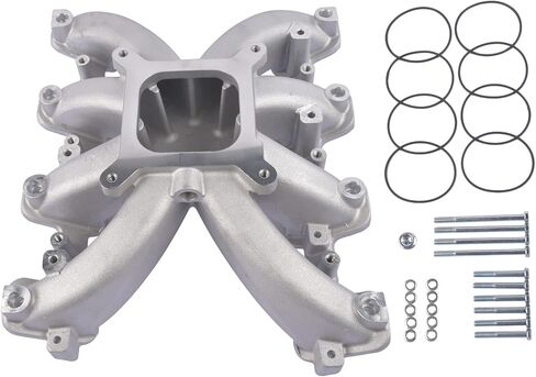 Single Plane Mid-Rise EFI Intake Manifold w/Gasket Replacement for Chevy Camaro Corvette SS Cadillac Escalade GMC Sierra Yukon Hu-mmer H2 V8 LS3 L92 Rectangle Port in Saudi Arabia