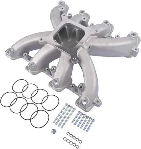 Single Plane Mid-Rise EFI Intake Manifold w/Gasket Replacement for Chevy Camaro Corvette SS Cadillac Escalade GMC Sierra Yukon Hu-mmer H2 V8 LS3 L92 Rectangle Port in Saudi Arabia